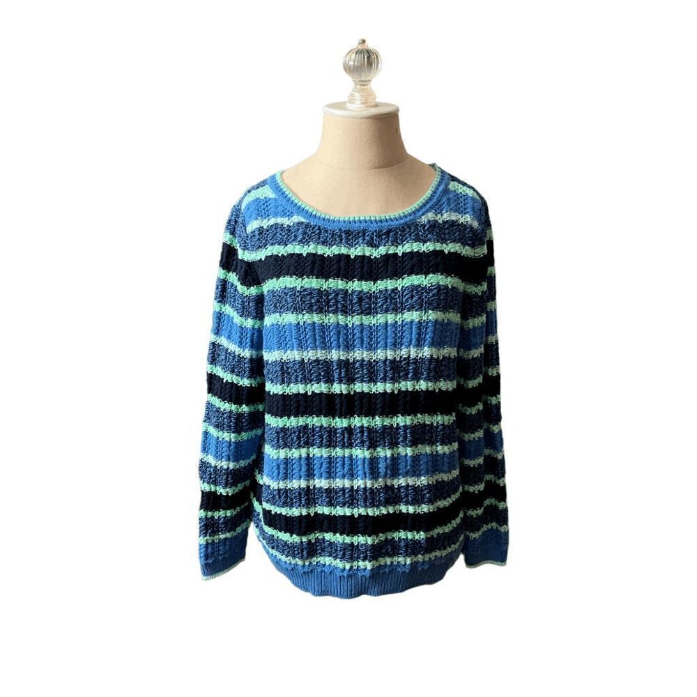 Talbot's 100%  Cotton Sweater / Just a Little Bit of Warmth with a Lot of Color